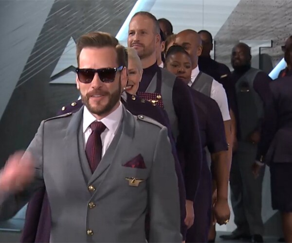 Delta Employee Uniforms: Passport Plum, Cruising Cardinal, Graphite 