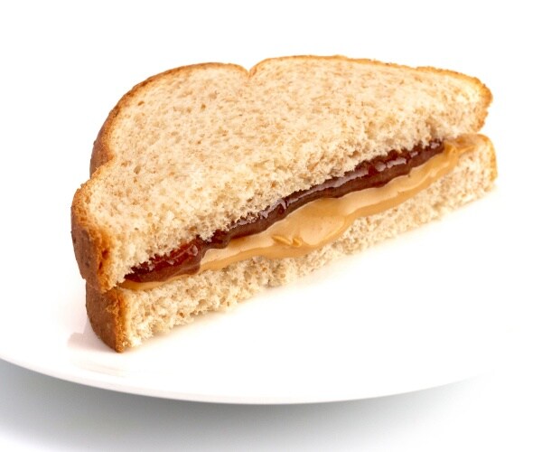 peanut butter and jelly sandwich