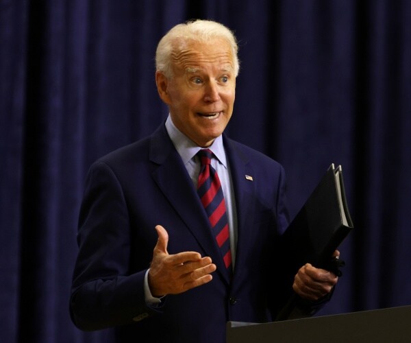 joe biden at campaign event