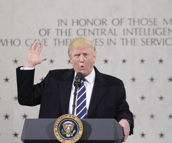 Trump Slams 'Dishonest' Media at CIA Headquarters