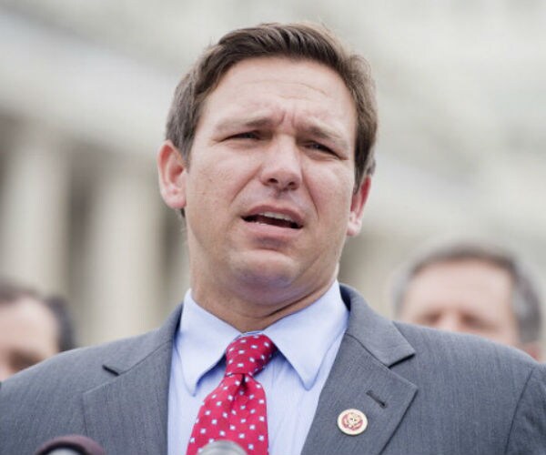 incoming florida republican governor ron desantis speaks to reporters outside