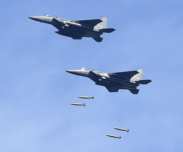 South Korean Air Force Conducts Bombing Drills