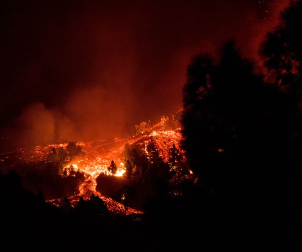 Volcano Erupts on Atlantic Island; Lava Destroys Some Homes