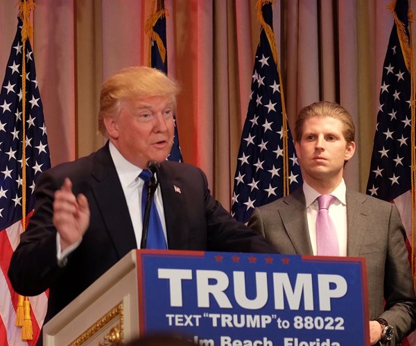 Trump's Son Threatened in Bid to Force Dad to Quit Campaign