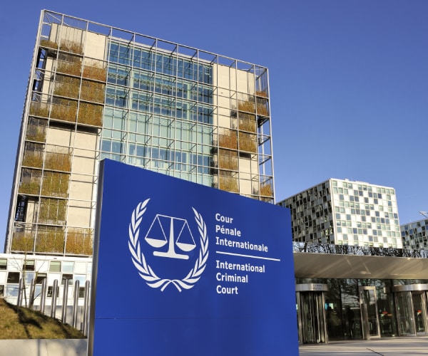 the international criminal court building at the hague