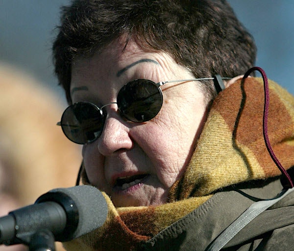  Norma McCorvey, the former Roe of Roe v.Wade, speaks on the steps of the U.S. Supreme Court 