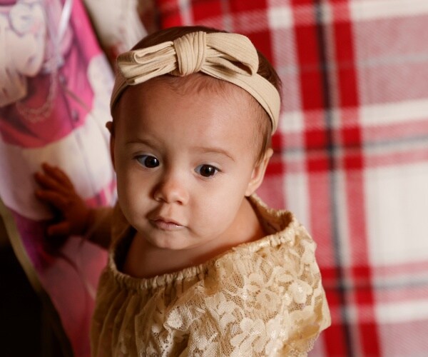 One-year-old Cora Dibert in Oklahoma.