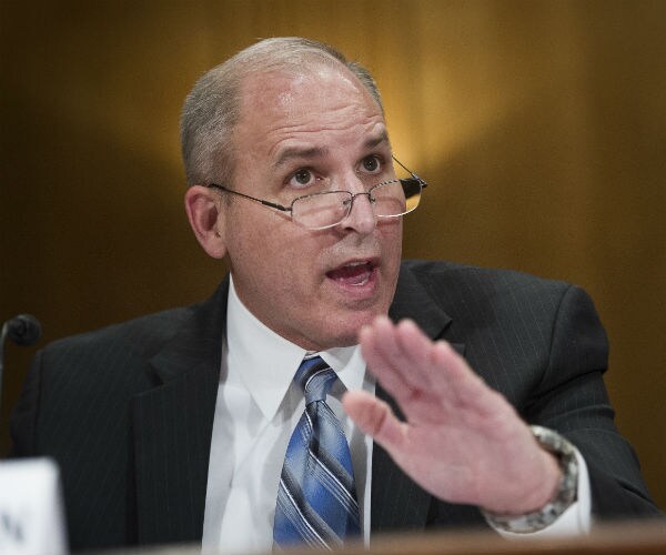 Acting Customs and Border Protection Commissioner Mark Morgan is seen on capitol hill