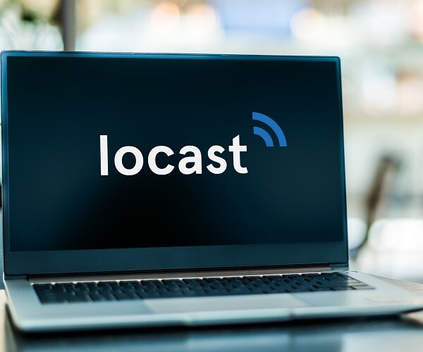 locast logo on laptop screen