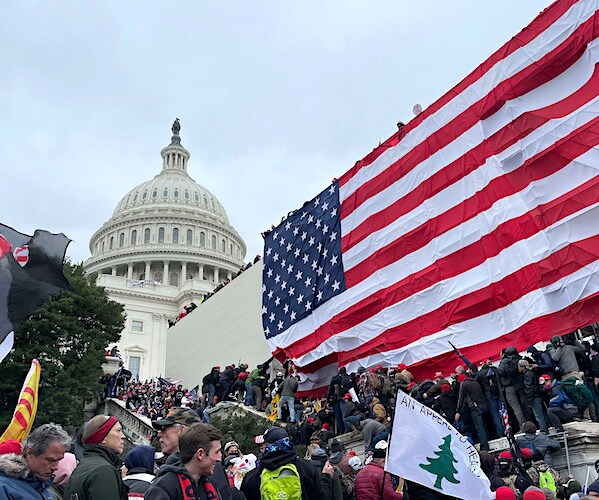 trump supporters protest after the stop the steal rally in washington dee see on january sixth