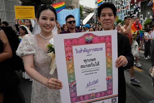 Same-sex Couples in Thailand to Tie the Knot Starting January as Marriage Equality Bill Becomes Law