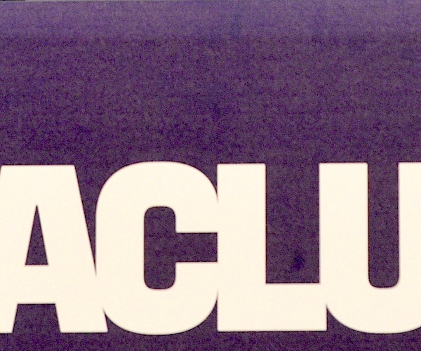 the logo for the american civil liberties union