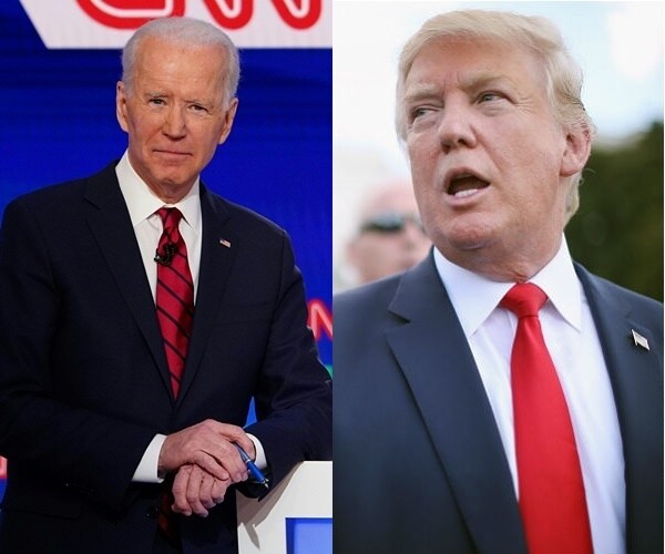 joe biden and donald trump are in  side by side photos