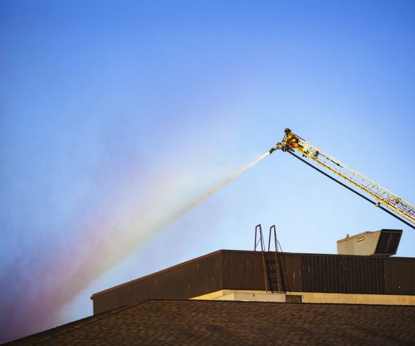 Crews Battle Flames, Cold, Wind in Huge Recycling Plant Fire