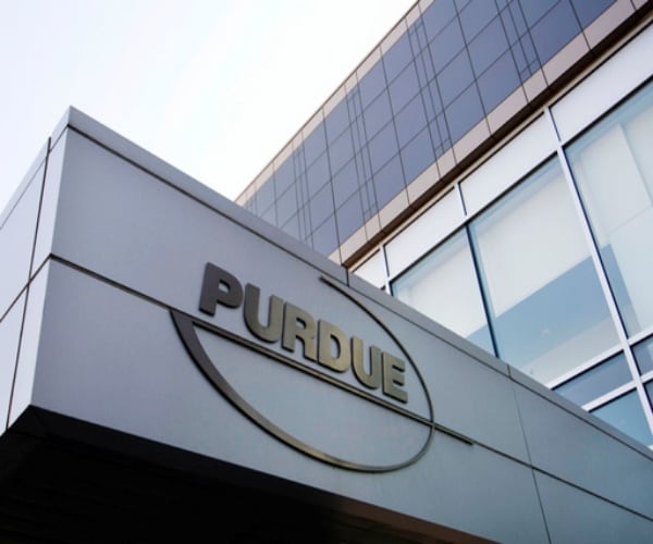 sign on Purdue headquarters