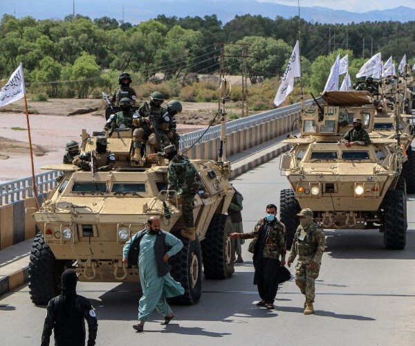 taliban fighters on parade in herat 