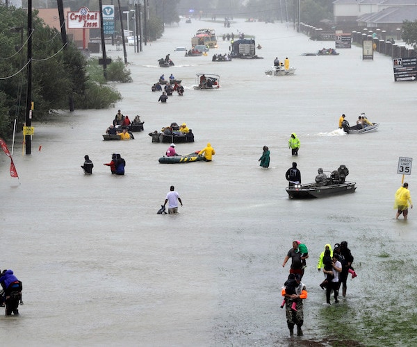 Houston Reservoirs Overflow, Adding to Floodwater