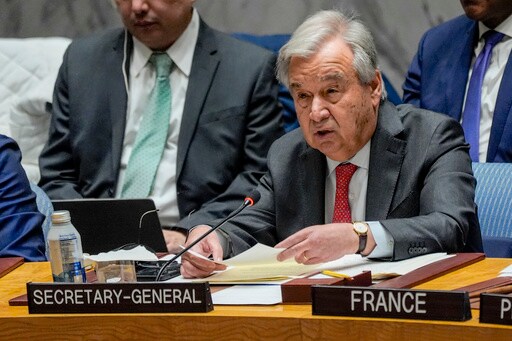 UN Chief Warns That Israel's Rejection of a Two-state Solution Threatens Global Peace