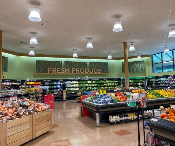 fresh produce section of supermarket