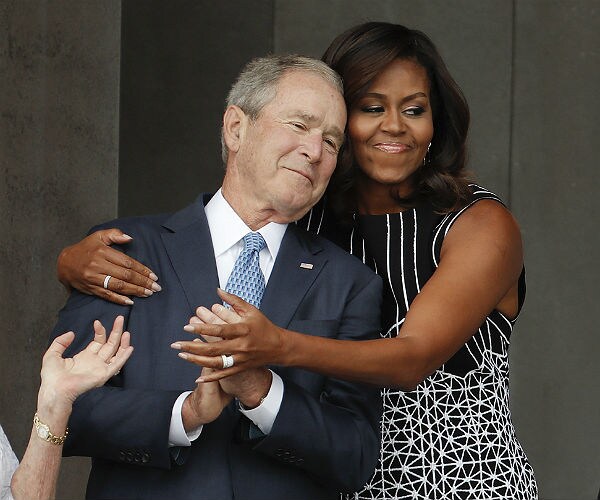 GW Bush on Obamas: 'We Just Took to Each Other'