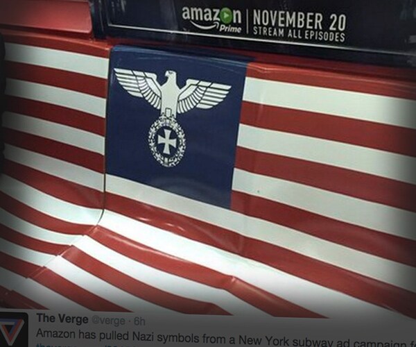 'Man in the High Castle' Ads With Nazi-Like Insignia Pulled From NYC Subway 