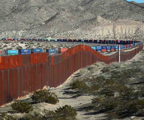 part of the us border wall is seen in 2019 in ciudad juarez Mexico