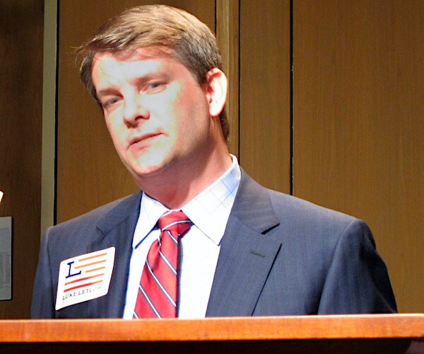 luke letlow speaks after signing up to run for Louisiana's 5th Congressional District in Baton Rouge