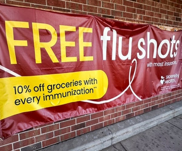 sign for free flu shots