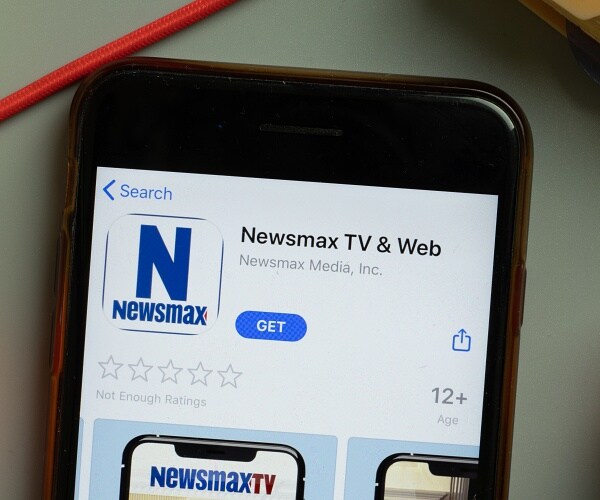 phone with newsmax app