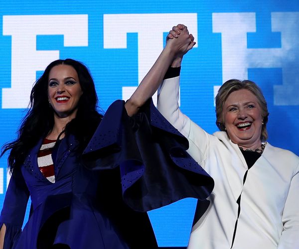 Hillary Clinton, Katy Perry Reunite at UNICEF Gala