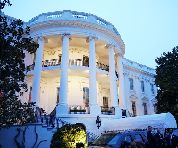 The exterior of the White House