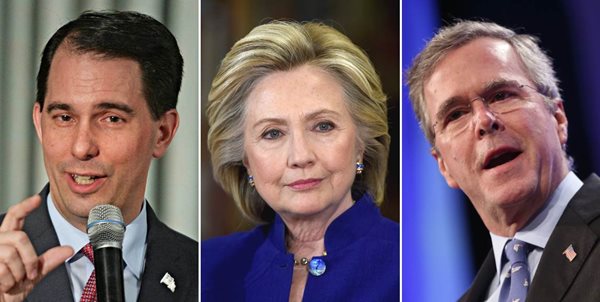 My Take on 2016: Scott Walker Leads, Hillary Fears Jeb 