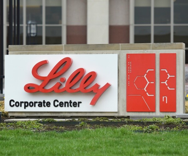 sign outside eli lilly hq