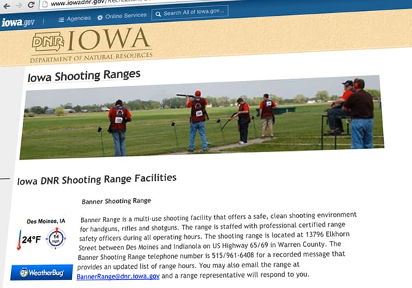 Gun Ranges in Iowa: 6 Spots for Firearms and Pistol Practice