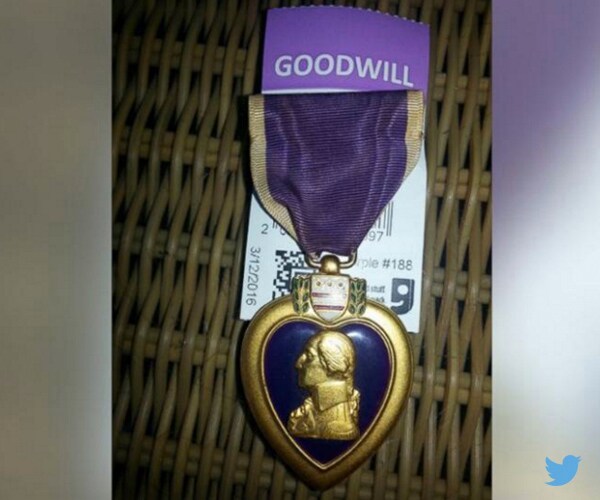 Purple Heart Returned After Arizona Couple Finds It in a Goodwill Bin