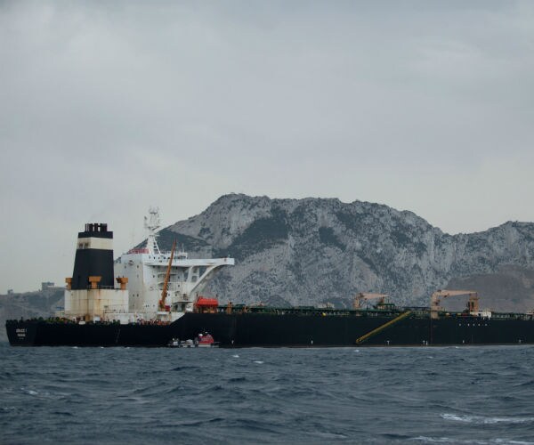 the ship seen in the straight of gibraltar