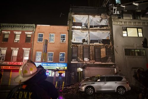 Firefighters Survey the Damage in NYC