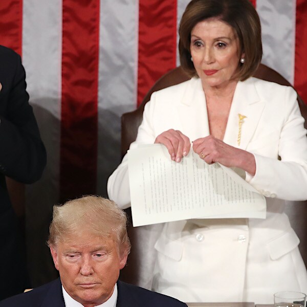 House Speaker Nancy Pelosi, D-Calif., infamously rips up President Donald Trump's last State of the Union speech