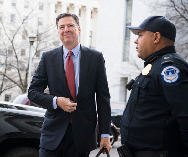 Former FBI director James Comey on Capitol Hill