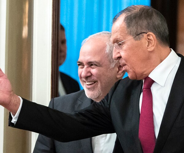 Russian Foreign Minister Sergey Lavrov and Iranian Foreign Minister Mohammad Javad Zarif