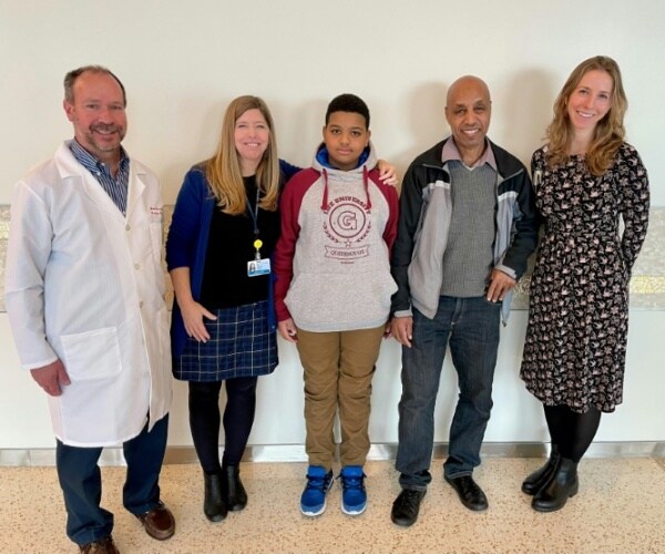 Aissam Dam and his family and team at Children's Hospital of Philadelphia