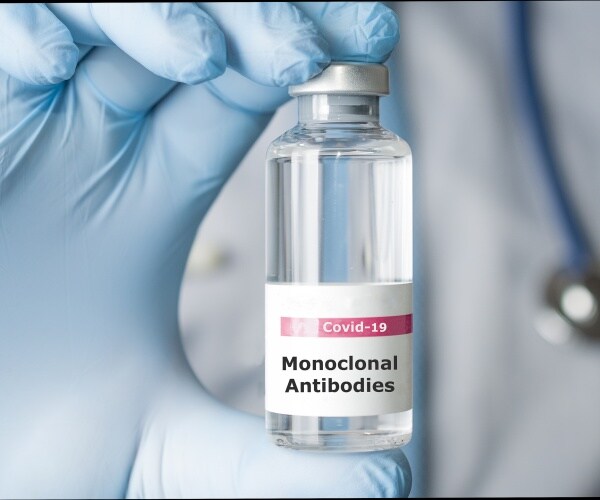 vial labeled "monoclonal antibodies"