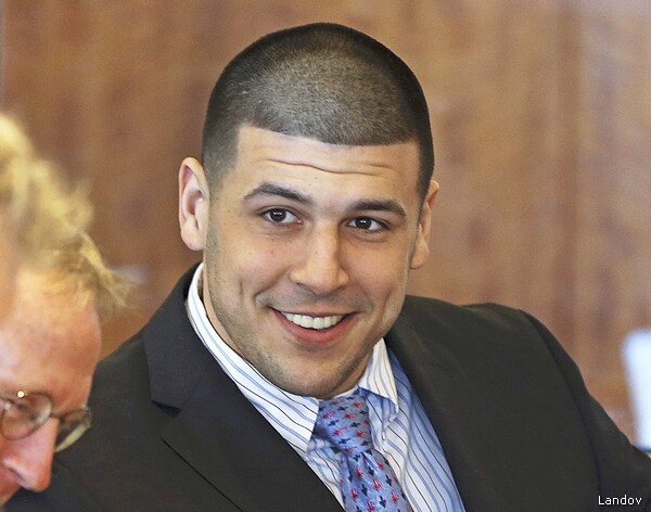 Aaron Hernandez Featured in Gators, Patriots 2014 Calendars