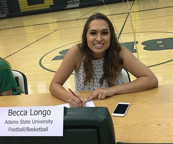 Becca Longo, Female Kicker, is First With Division II Scholarship