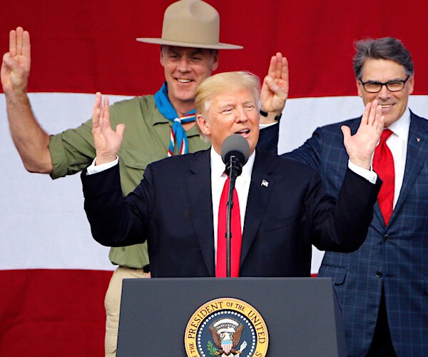 Trump: Boy Scout Leader Said I Gave 'Greatest Speech Ever'