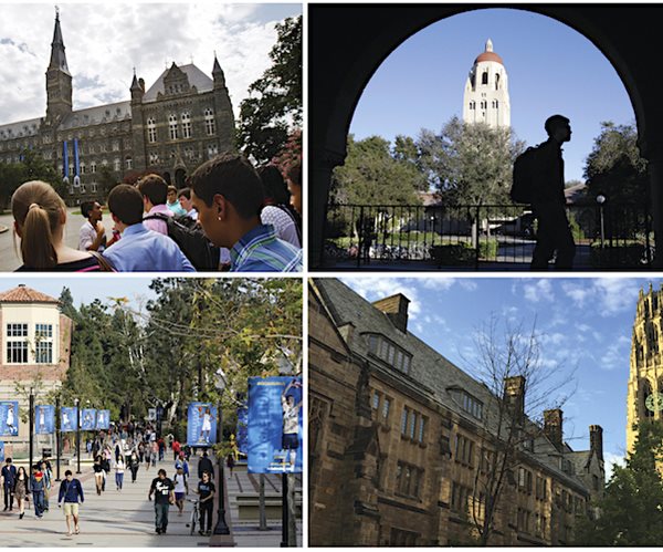 a collage of colleges