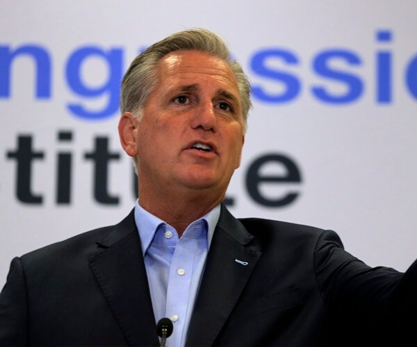 kevin mccarthy speaks during a news conference  