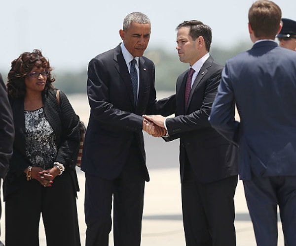 Rubio Joins Obama on Air Force One to Orlando