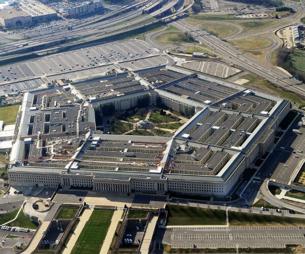 an overhead view of the pentagon