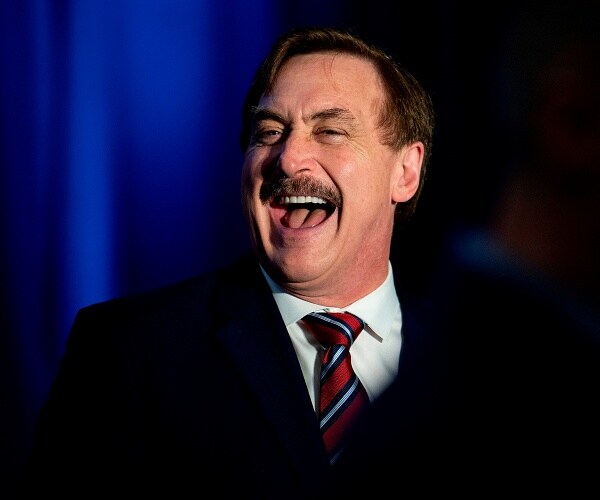 mike lindell laughs 